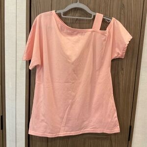 JINKESI Womens Short Single Cold Shoulder Tee Size Small